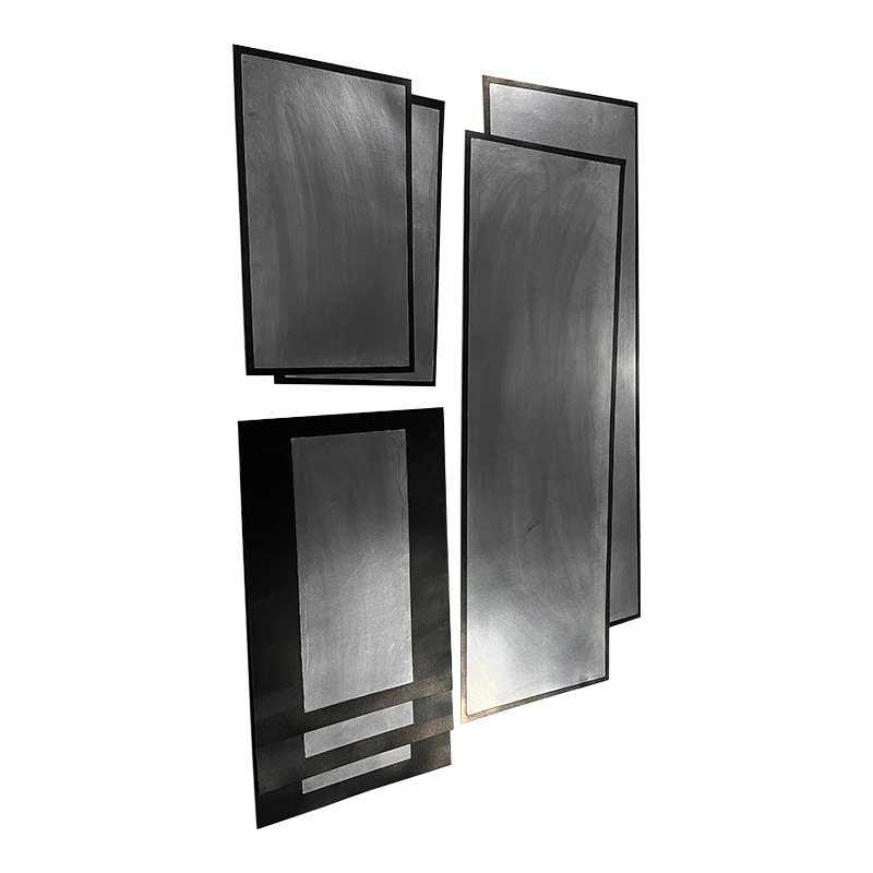 Placa bipolar de grafite flexível composta reforçada com fibra de carbono com bordas soldadas